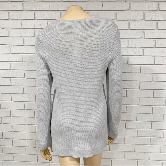 Eileen Fisher Women’s Gray Shimmer Sweater - Picture 6 of 10